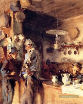 Un intérieur espagnol John Singer Sargent Peinture à l'huile